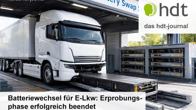 Batteriewechsel für E-Lkw: Erprobungsphase erfolgreich beendet